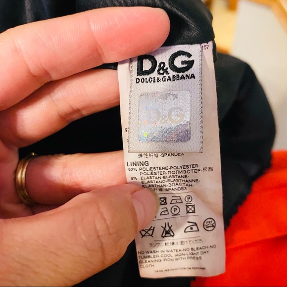 DOLCE & GABBANA Black Pleated Silk Dress With Bow - Picture 11 of 14